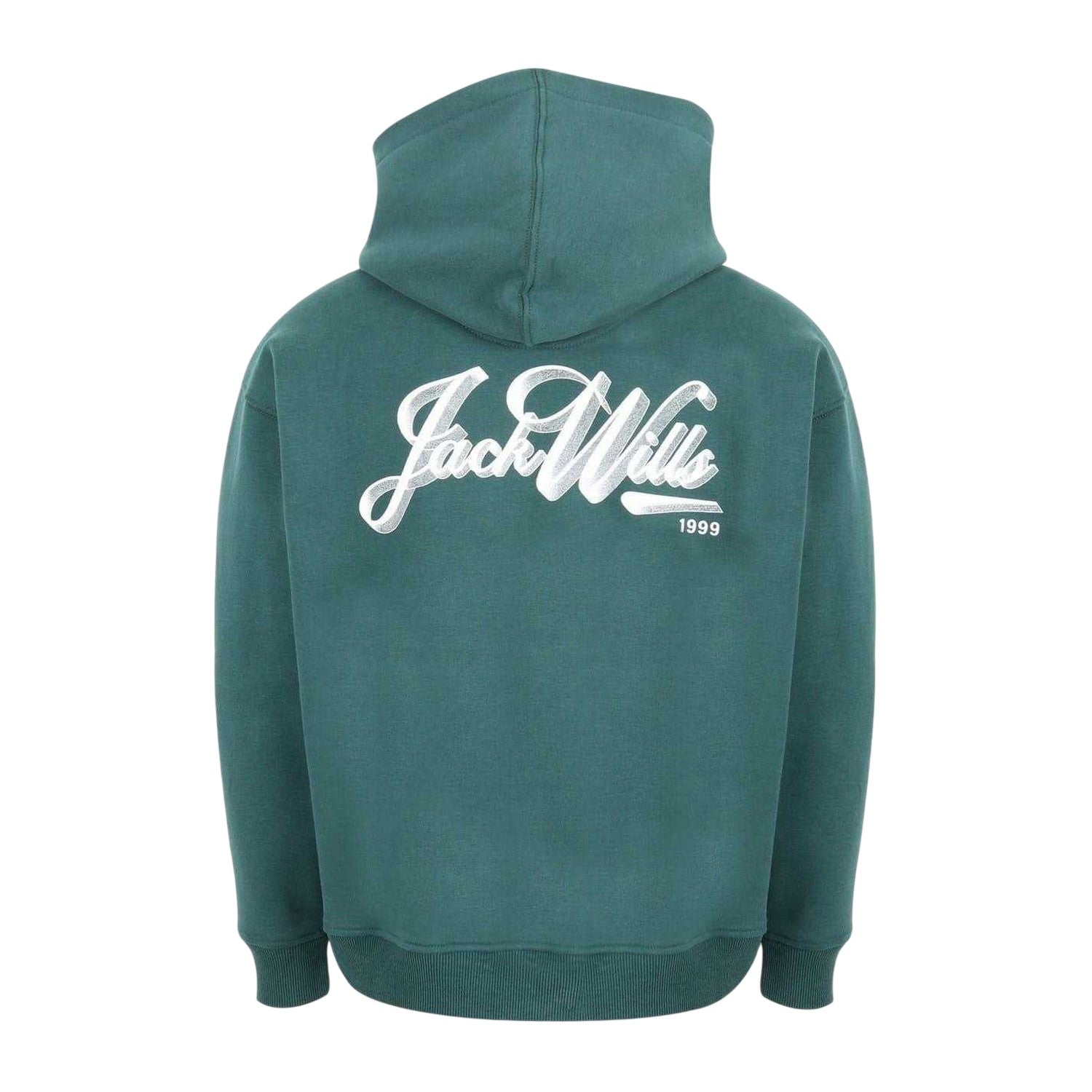 Green-White - Back - Jack Wills Womens-Ladies Oth Script Cotton Hoodie
