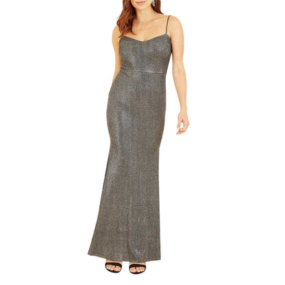 Black - Lifestyle - Mela London Womens-Ladies Sparkle Formal Maxi Dress