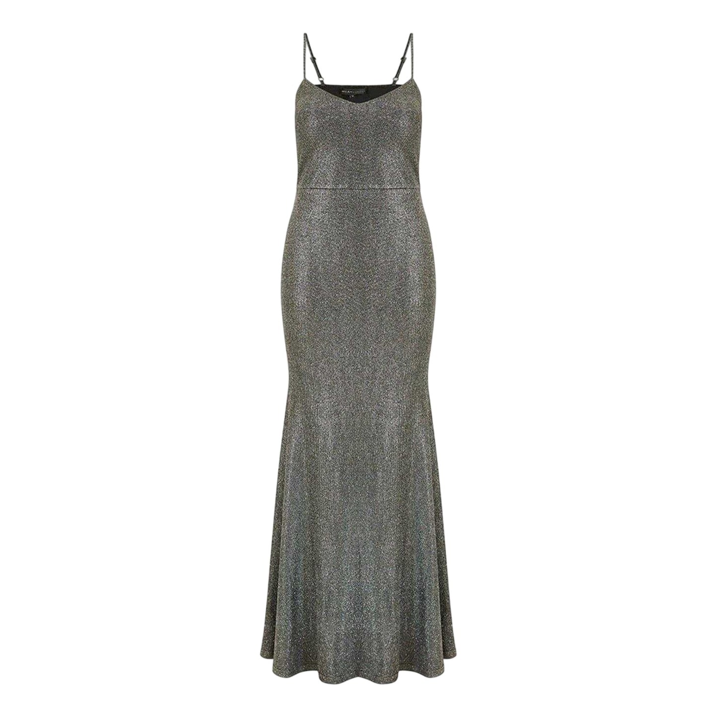 Black - Front - Mela London Womens-Ladies Sparkle Formal Maxi Dress