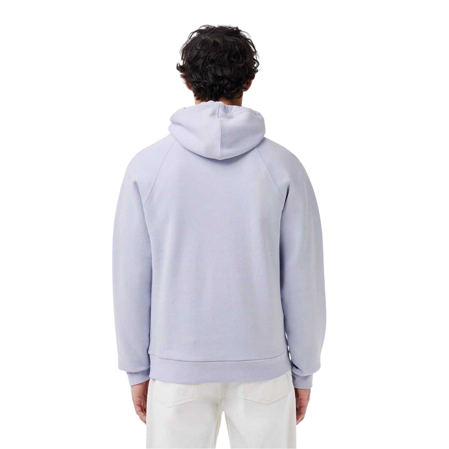 Blue - Back - Lacoste Mens Heritage Logo Hoodie