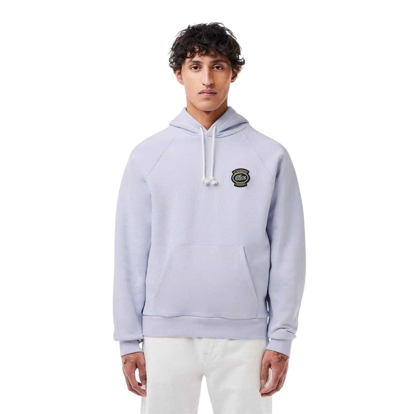 Blue - Lifestyle - Lacoste Mens Heritage Logo Hoodie