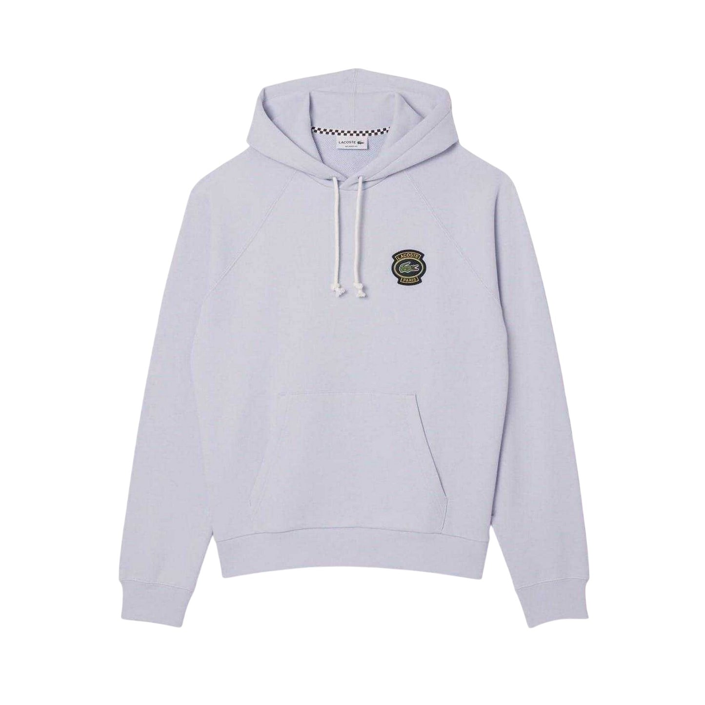 Blue - Front - Lacoste Mens Heritage Logo Hoodie