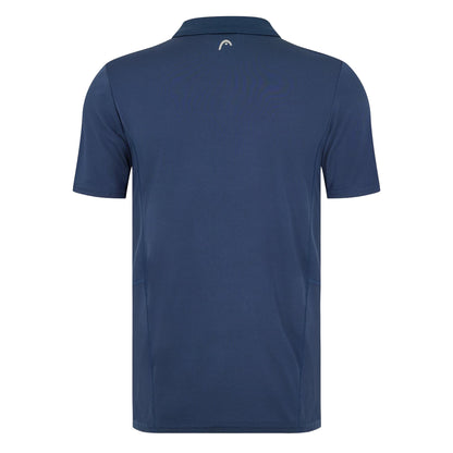 Blue - Back - Head Mens Club Tech Polo Shirt