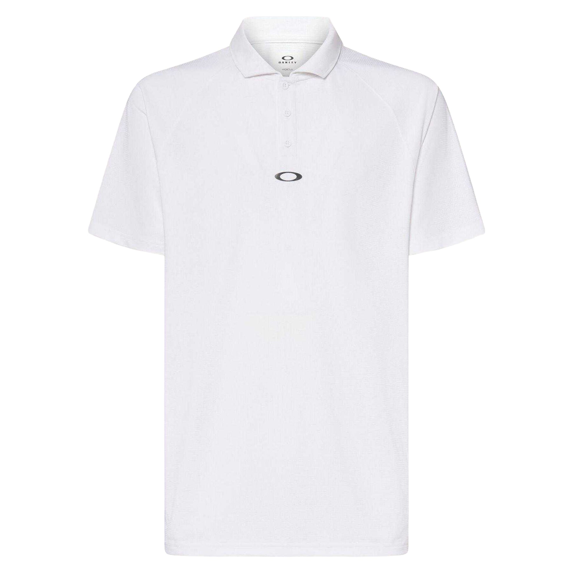 White - Front - Oakley Mens Iconic Logo Polo Shirt