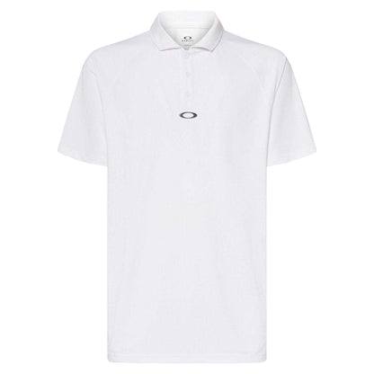 White - Front - Oakley Mens Iconic Logo Polo Shirt