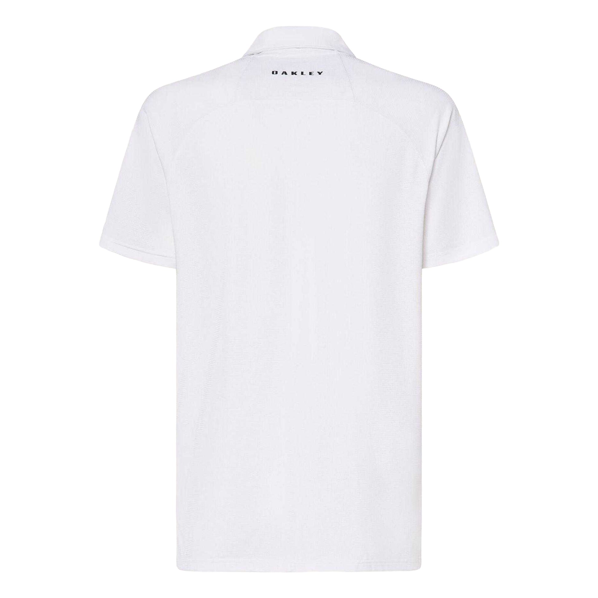 White - Back - Oakley Mens Iconic Logo Polo Shirt