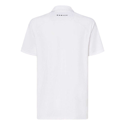 White - Back - Oakley Mens Iconic Logo Polo Shirt