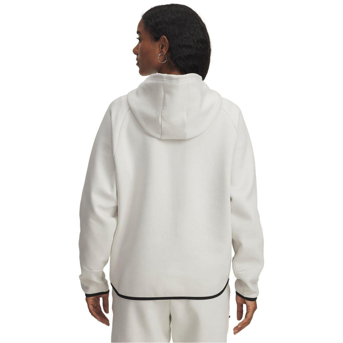 Off White - Back - Under Armour Womens-Ladies Unstoppable Two Tone Sweat Jacket