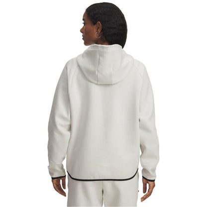 Off White - Back - Under Armour Womens-Ladies Unstoppable Two Tone Sweat Jacket