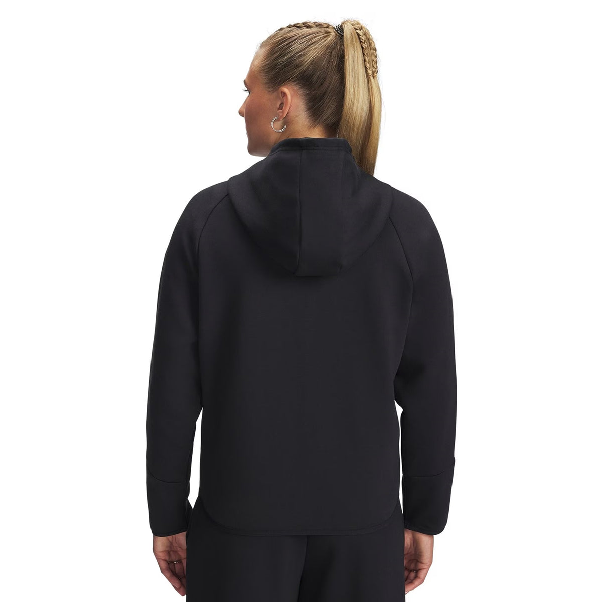 Black - Lifestyle - Under Armour Womens-Ladies Unstoppable Two Tone Sweat Jacket