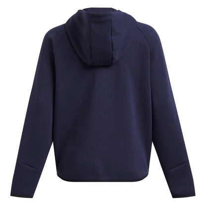 Blue - Back - Under Armour Womens-Ladies Unstoppable Two Tone Sweat Jacket