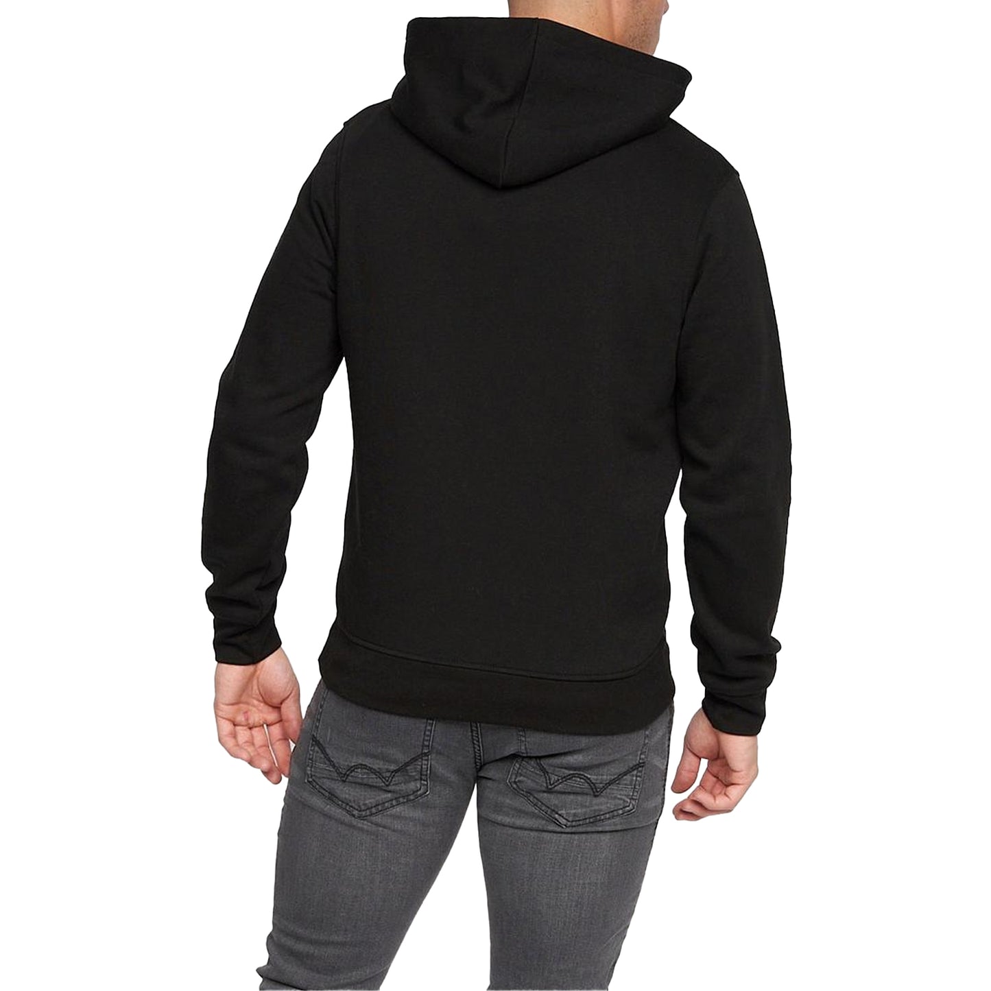 Black - Back - Duck and Cover Mens Cotton Blend Logo Hoodie