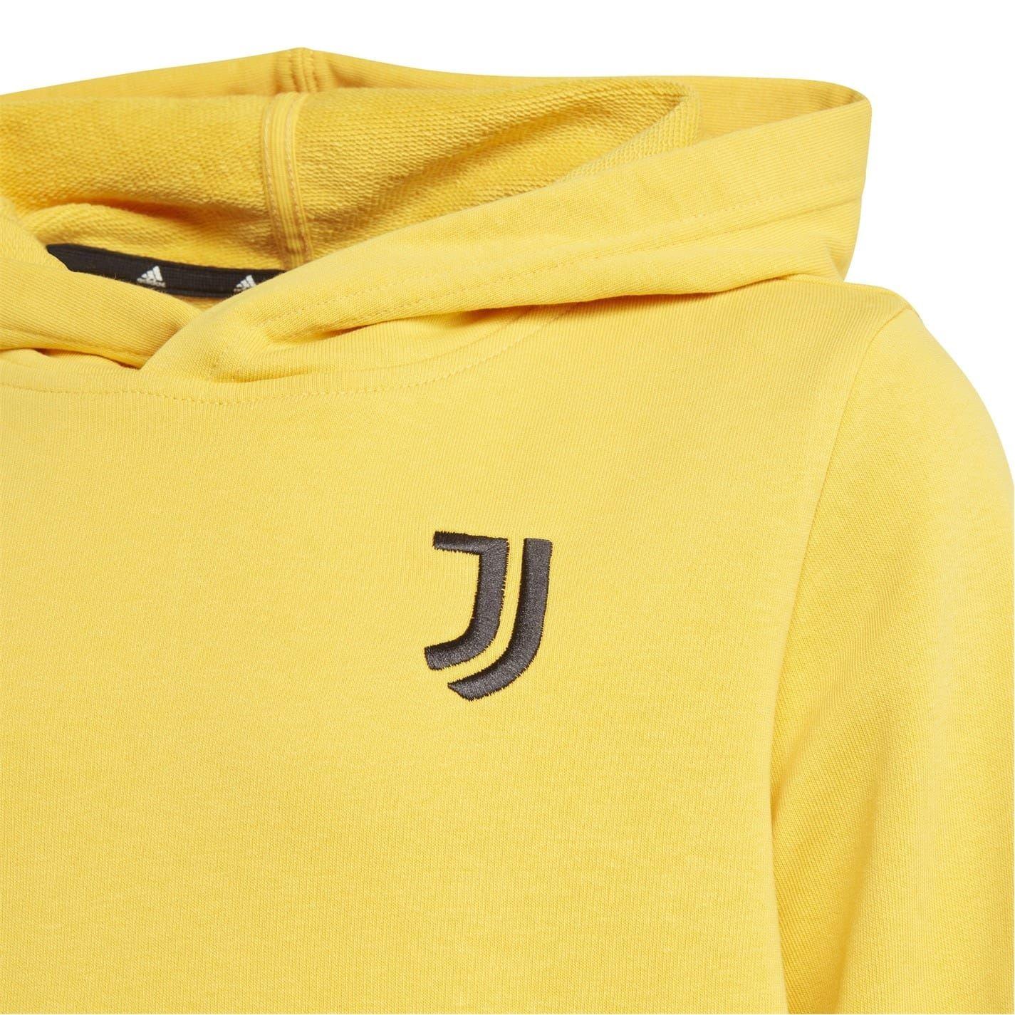 Gold - Side - Adidas Childrens-Kids Juventus Hoodie