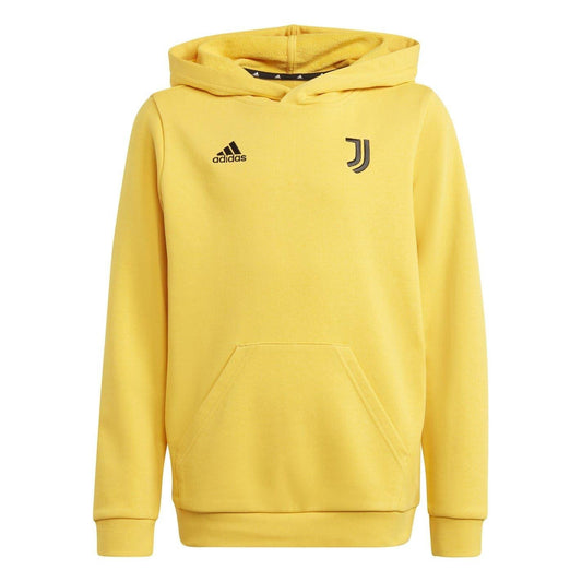 Gold - Front - Adidas Childrens-Kids Juventus Hoodie