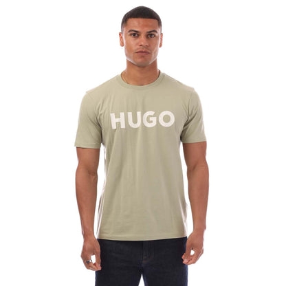 Green - Front - Hugo Mens Dulivio T-Shirt