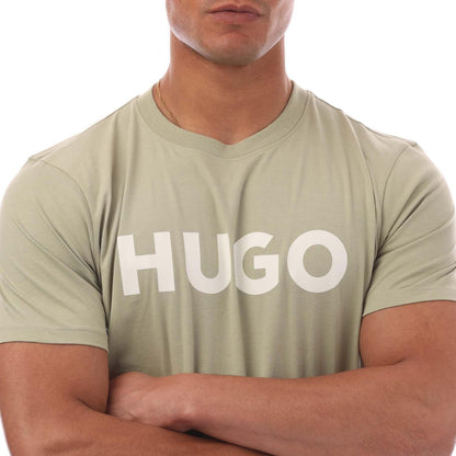Green - Back - Hugo Mens Dulivio T-Shirt