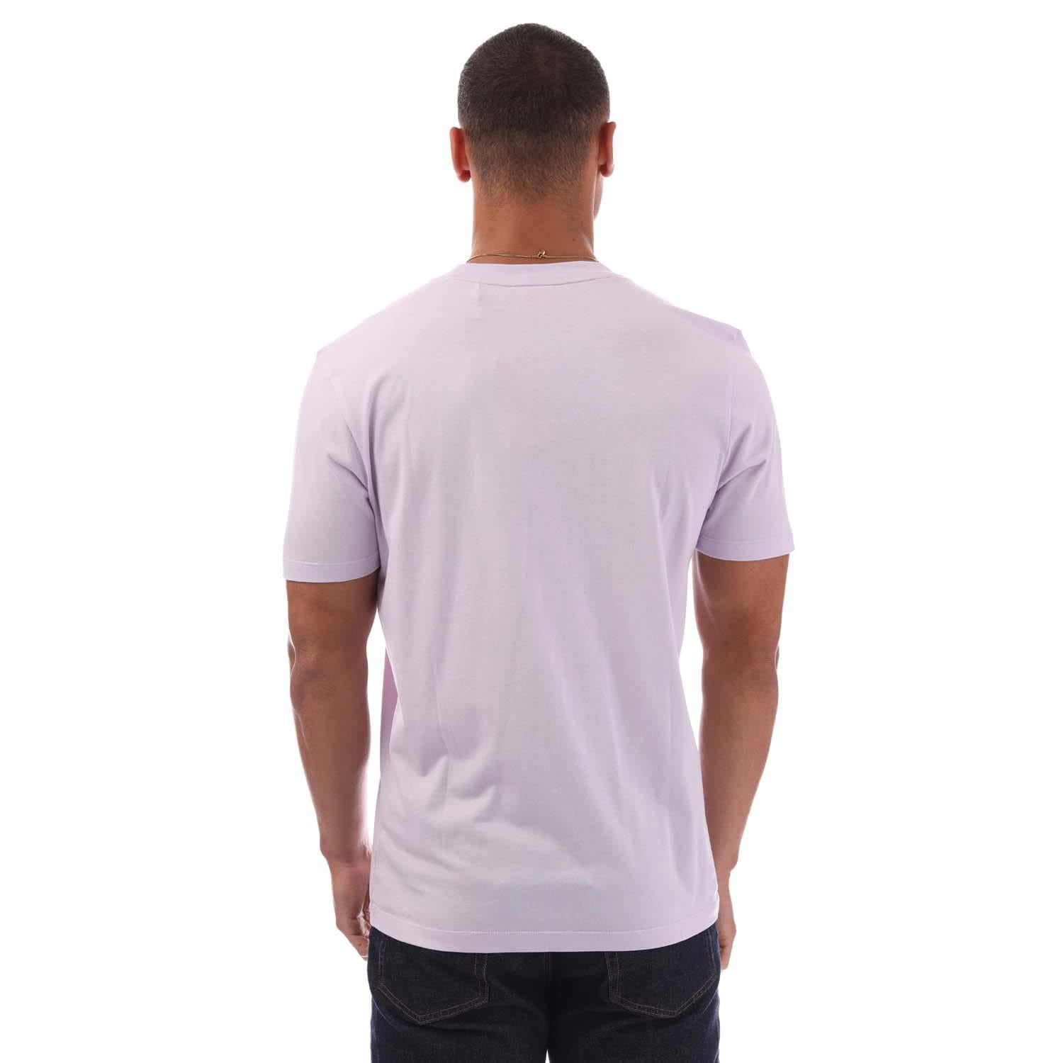 Purple - Side - Hugo Mens Dulivio T-Shirt
