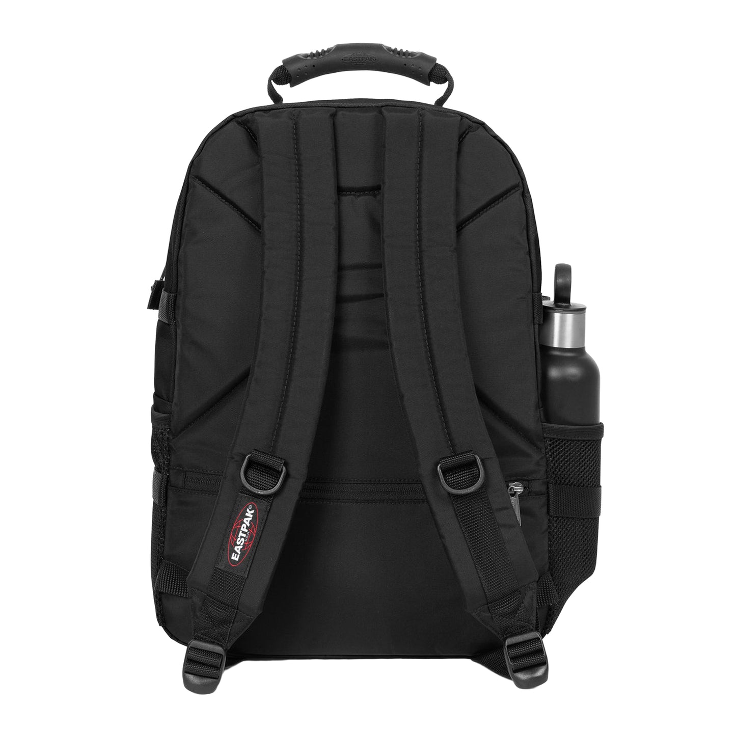 Black - Back - Eastpak Logo Polyester Backpack