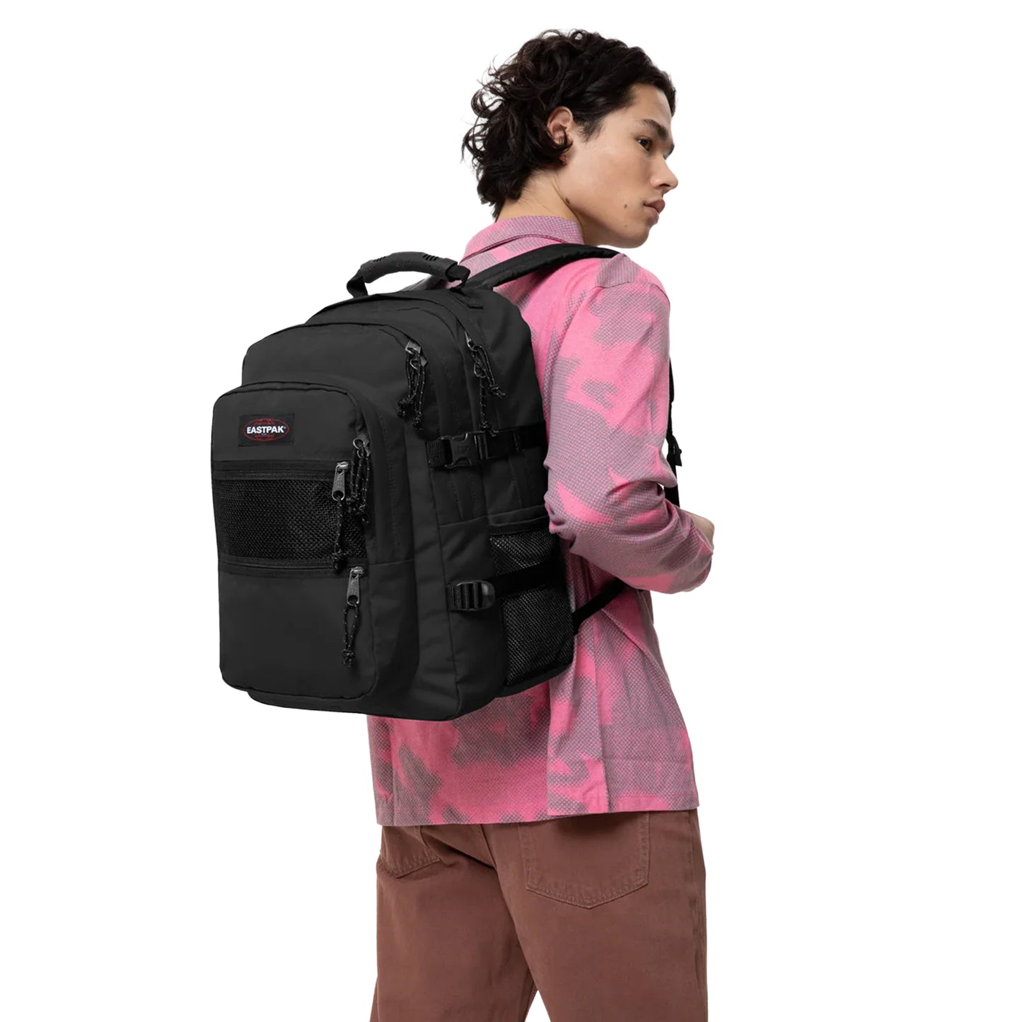 Black - Lifestyle - Eastpak Logo Polyester Backpack