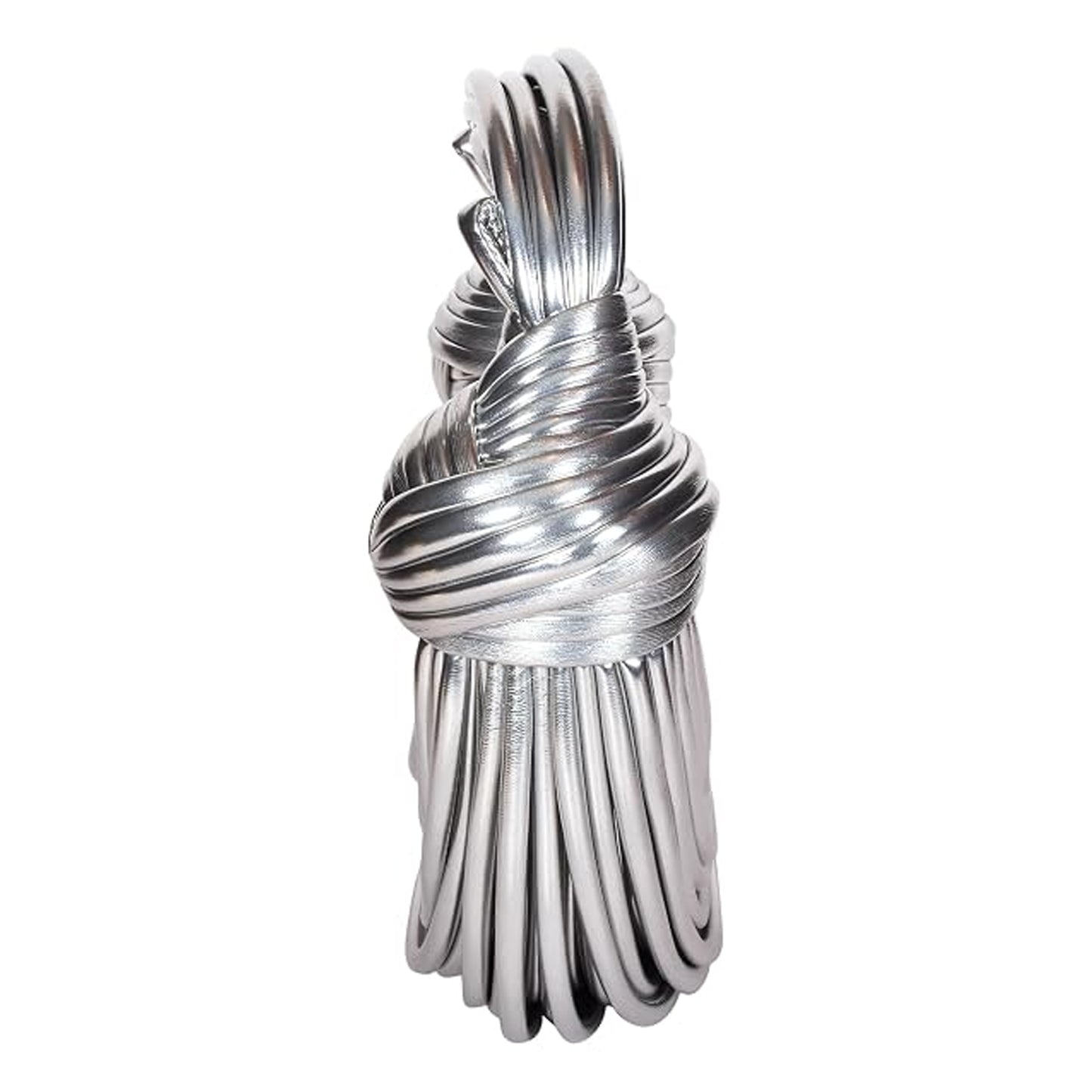 Silver - Back - Where´s That From Metallic Shoulder Bag