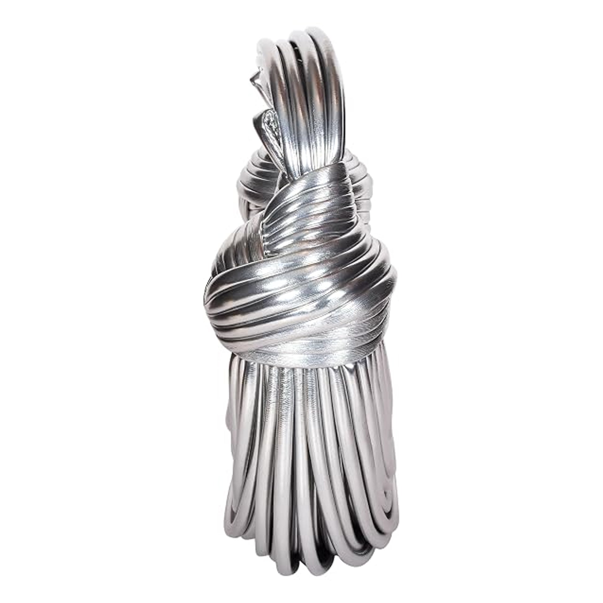 Silver - Back - Where´s That From Metallic Shoulder Bag