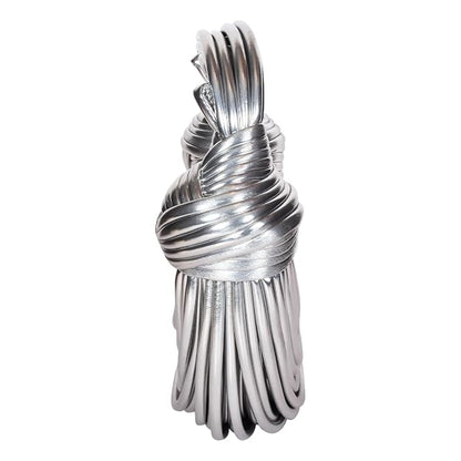 Silver - Back - Where´s That From Metallic Shoulder Bag