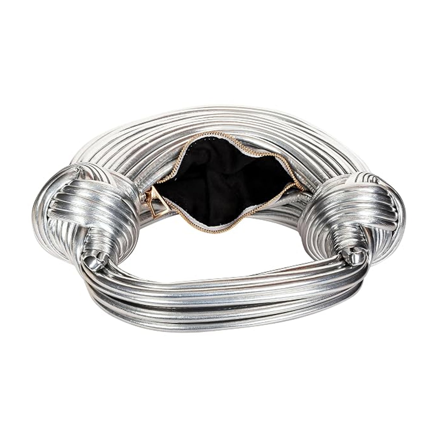 Silver - Side - Where´s That From Metallic Shoulder Bag