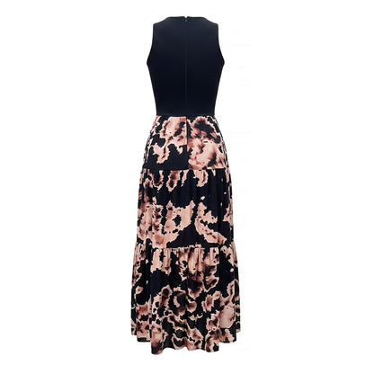 Black - Back - AX Paris Womens-Ladies Abstract 2 in 1 Smock Dress