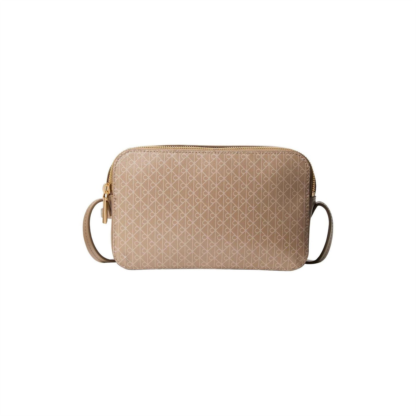 Taupe - Front - Calvin Klein Monogram Camera Bag