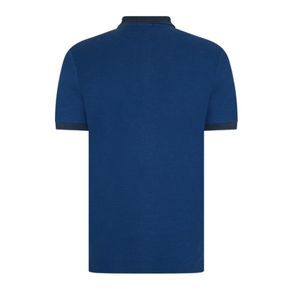 Dark Blue - Back - Boss Mens Phillipson Polo Shirt