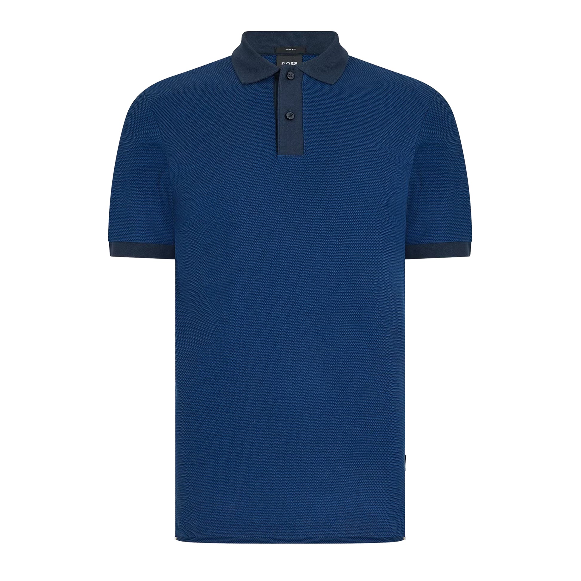 Dark Blue - Front - Boss Mens Phillipson Polo Shirt