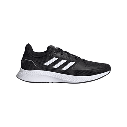 Black-Cloud White-Grey - Side - Adidas Womens-Ladies Runfalcon 2.0 Running Shoes