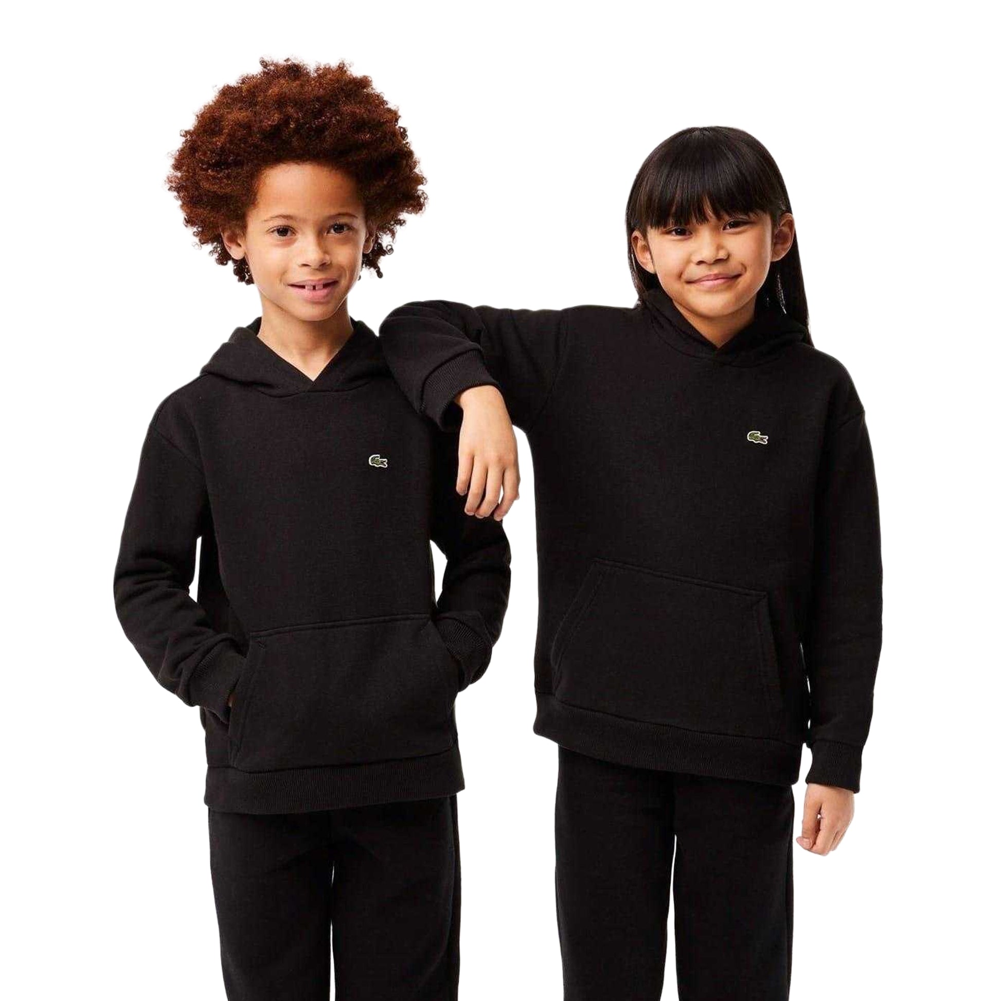 Black - Side - Lacoste Childrens-Kids Oth Hoodie