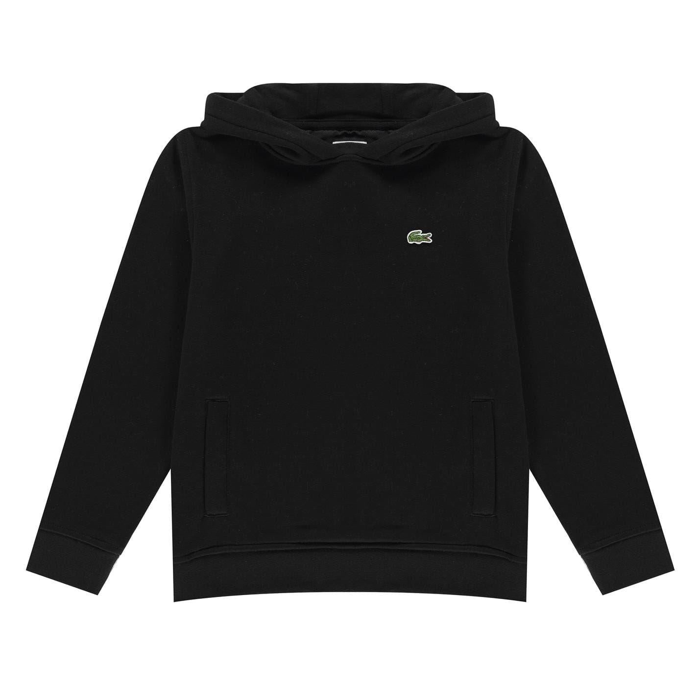 Black - Front - Lacoste Childrens-Kids Oth Hoodie