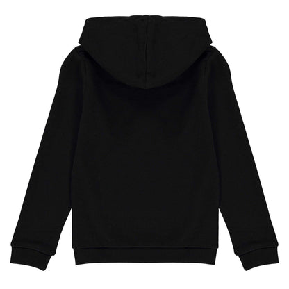 Black - Back - Guess Childrens-Kids Logo Cotton Hoodie
