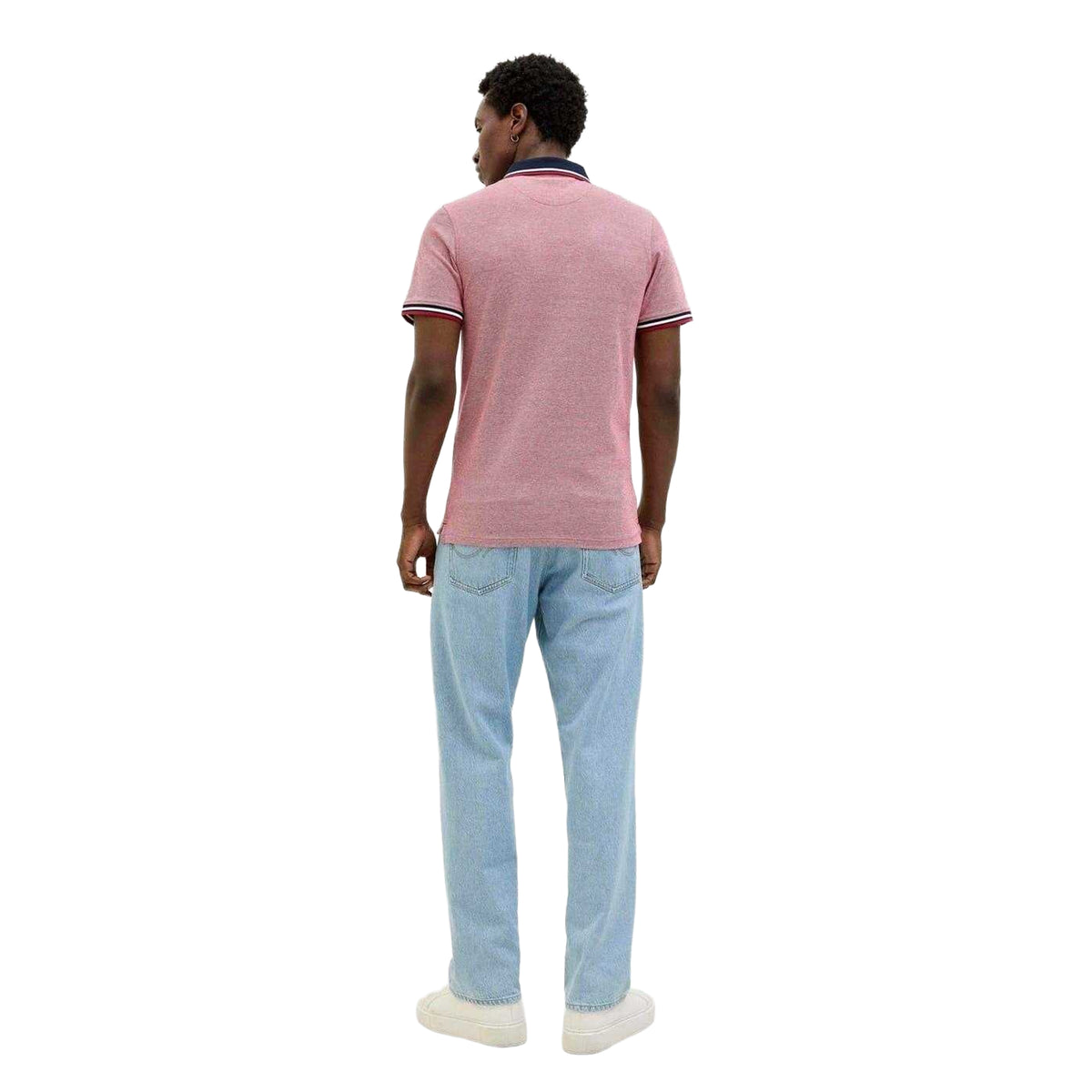 Rio Red-Denim - Lifestyle - Jack And Jones Mens Paulos Collared Polo Shirt (Pack of 2)