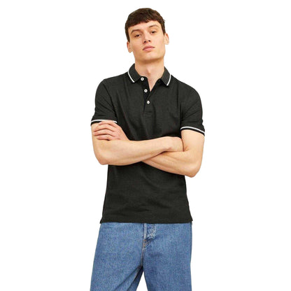 Navy-Forest - Pack Shot - Jack And Jones Mens Paulos Collared Polo Shirt (Pack of 2)