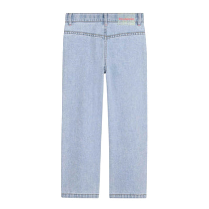 Blue - Back - Billieblush Girls Denim Straight Leg Jeans