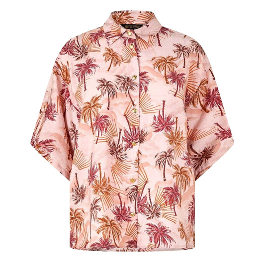 Sunkissed - Front - Biba Womens-Ladies Palm Print Shirt
