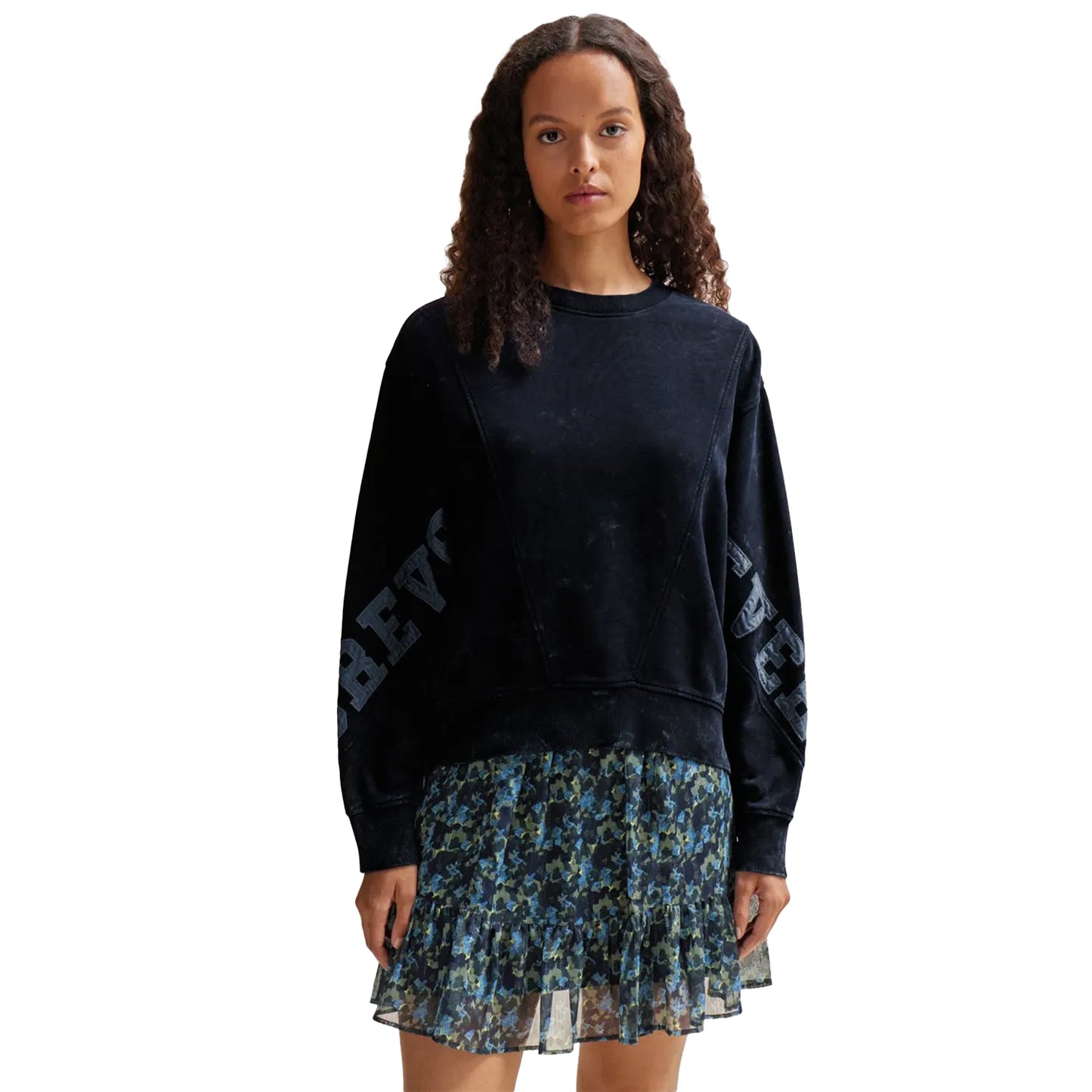 Dark Blue - Front - Boss Womens-Ladies C_Eprep Embroidered Logo Sweatshirt