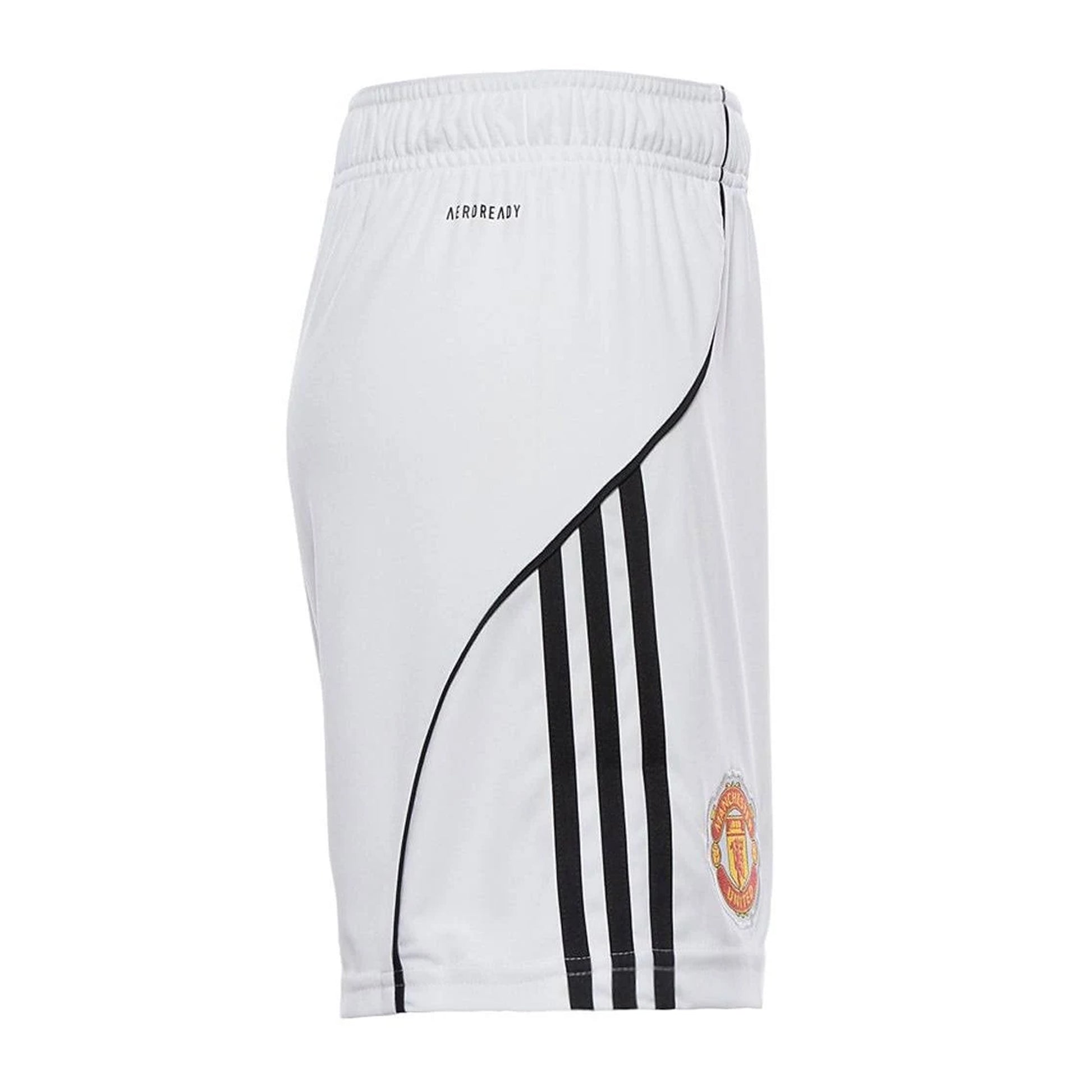 White - Lifestyle - Adidas Childrens-Kids 2025-2026 Manchester United FC Football Shorts