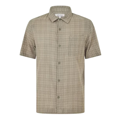 Green - Front - Jack Wills Mens Checked Pocket Shirt