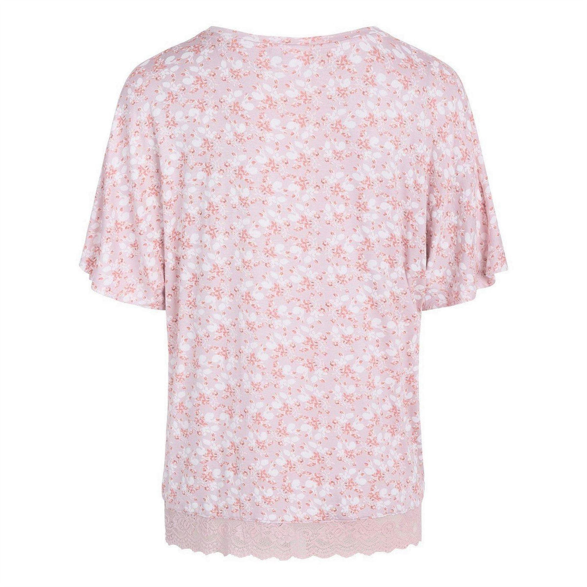 Violet Ice - Back - CCDK Copenhagen Womens-Ladies Rosa Flowers T-Shirt