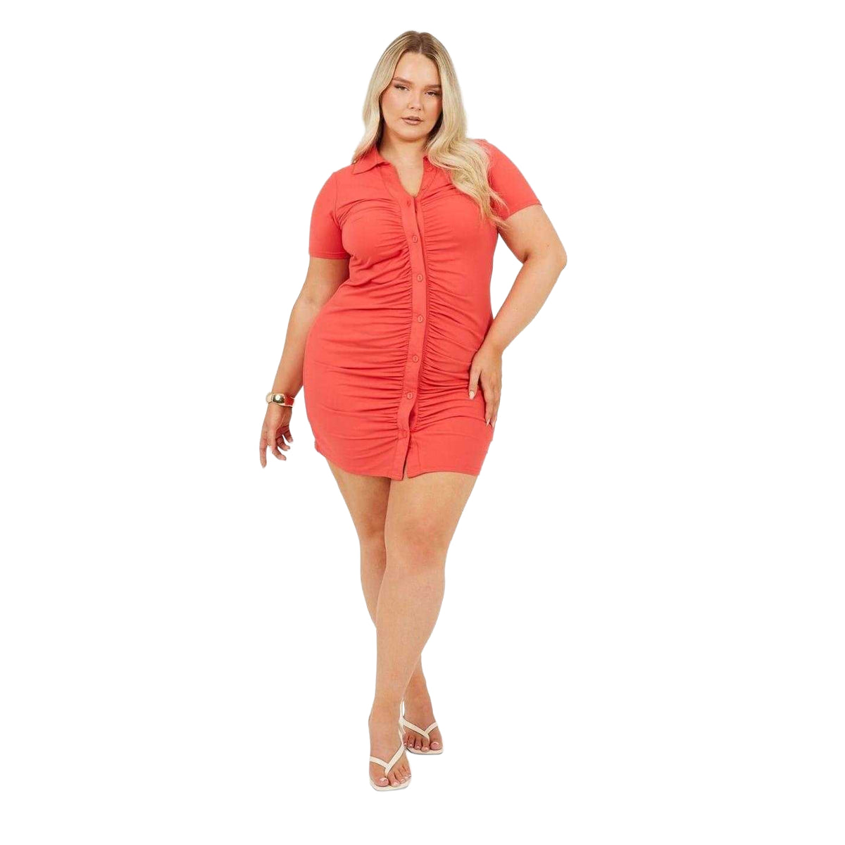 Cayenne - Lifestyle - Brave Soul Womens-Ladies Collared Extra-Slim Mini Dress