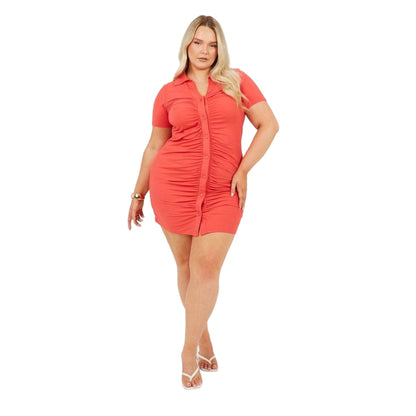 Cayenne - Lifestyle - Brave Soul Womens-Ladies Collared Extra-Slim Mini Dress
