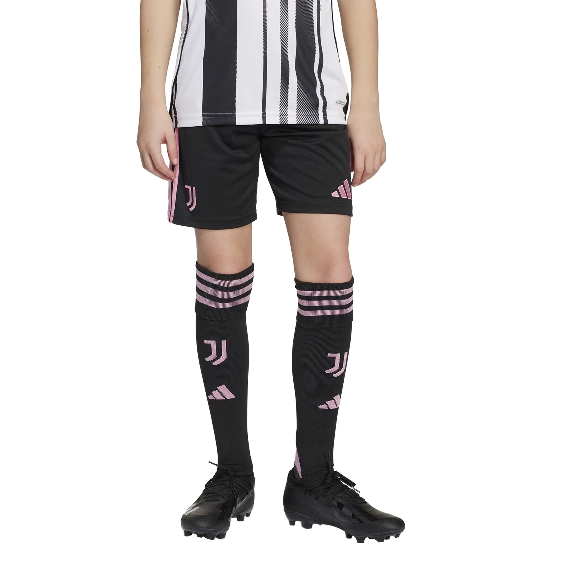 Black - Back - Adidas Childrens-Kids 2025-2026 Juventus FC Home Shorts