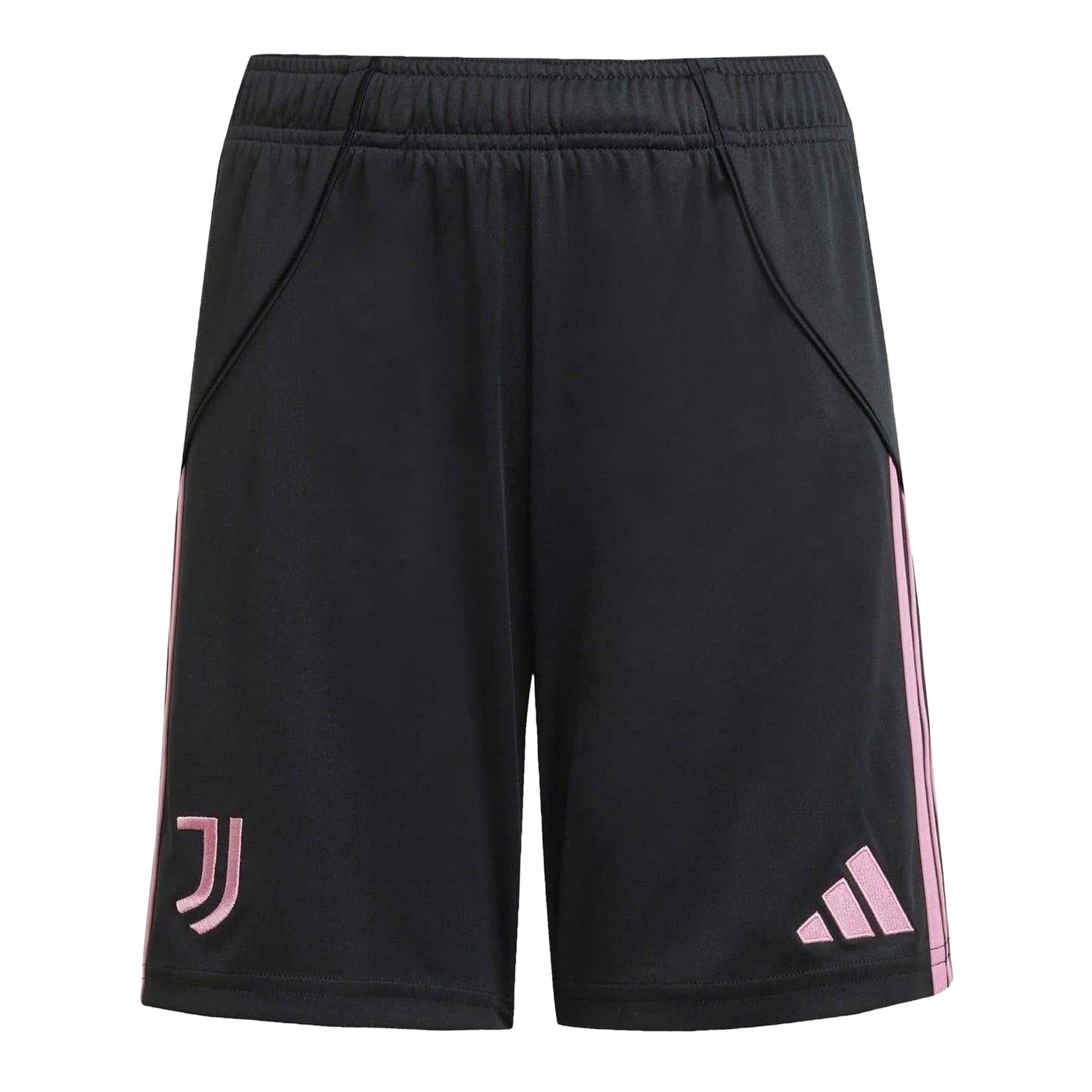 Black - Front - Adidas Childrens-Kids 2025-2026 Juventus FC Home Shorts
