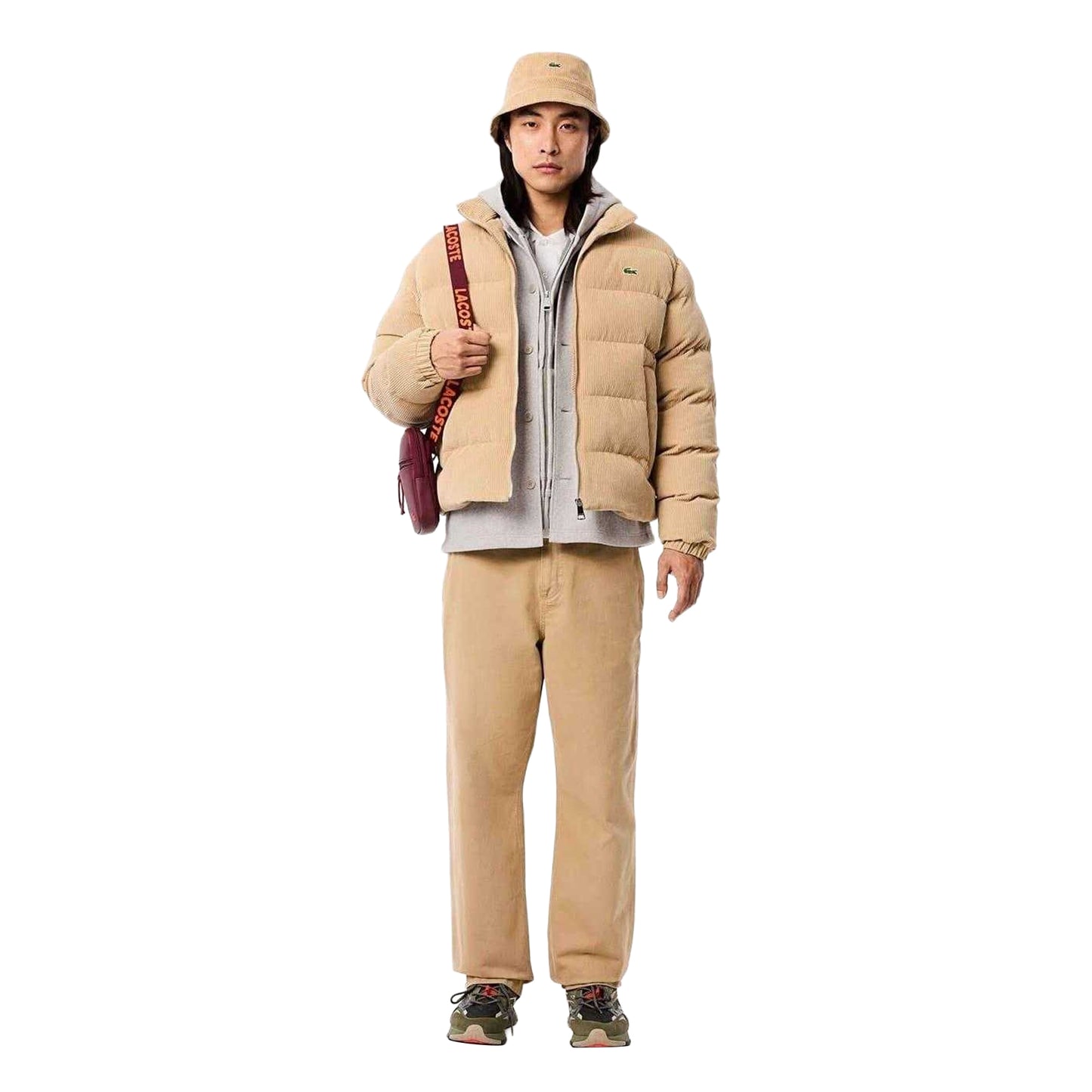 Grey - Lifestyle - Lacoste Mens Hooded Full Zip Hoodie