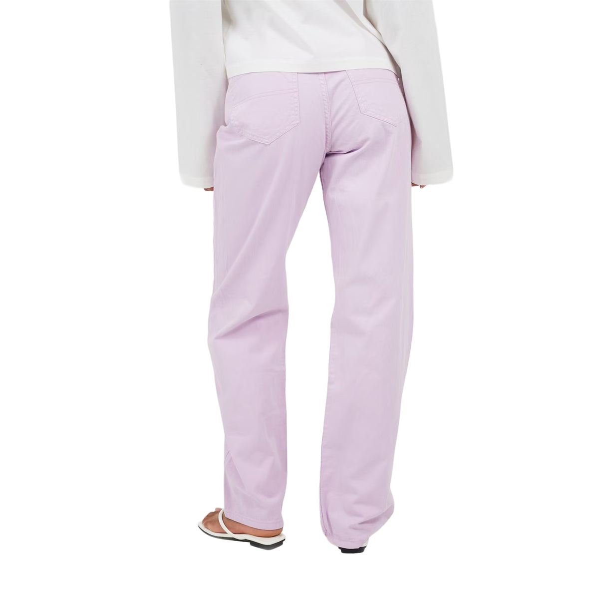 Lilac - Back - Brave Soul Womens-Ladies Para Mid Rise Straight Leg Jeans