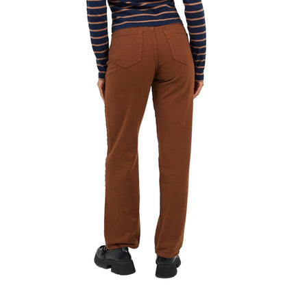 Pale Brown - Back - Brave Soul Womens-Ladies Para Mid Rise Straight Leg Jeans